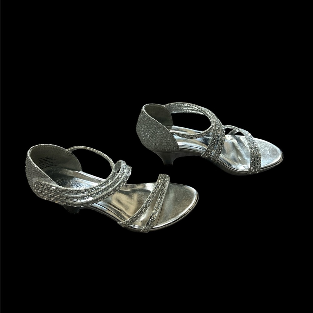 Sparkling Silver Kids' Heels